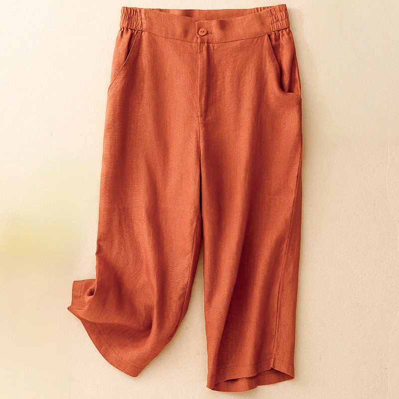 AVA LINEN PANTS (White XS) - | Zavonix