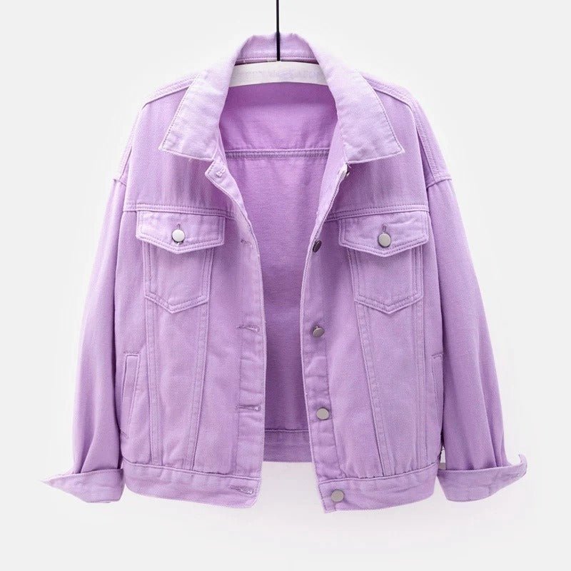 ALENA TWILL JACKET (Purple XS) - | Zavonix