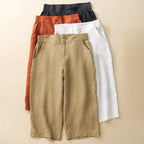 AVA LINEN PANTS (White XS) - | Zavonix