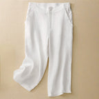 AVA LINEN PANTS (White XS) - | Zavonix
