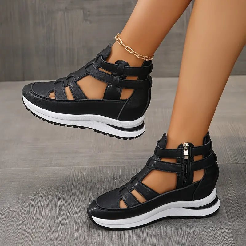 Amara Glacé Supportive Comfort Sandals (Black US 5 / EU 35) - | Zavonix
