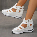 Amara Glacé Supportive Comfort Sandals (White US 5 / EU 35) - | Zavonix