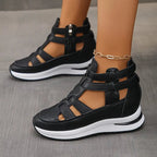 Amara Glacé Supportive Comfort Sandals (Black US 5 / EU 35) - | Zavonix