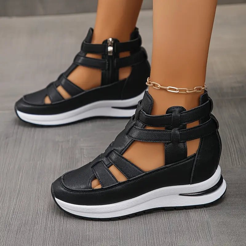 Amara Glacé Supportive Comfort Sandals (Black US 5 / EU 35) - | Zavonix