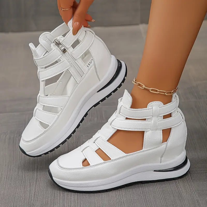 Amara Glacé Supportive Comfort Sandals (White US 5 / EU 35) - | Zavonix