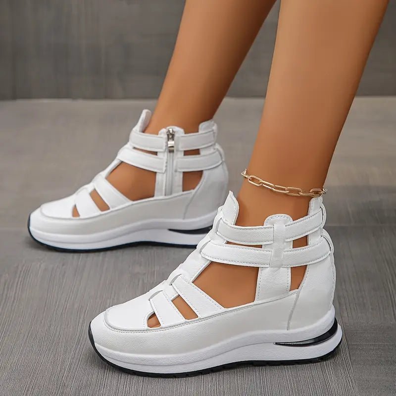 Amara Glacé Supportive Comfort Sandals (White US 5 / EU 35) - | Zavonix