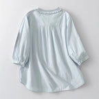ALESSA LINEN TOP (XS ) - | Zavonix