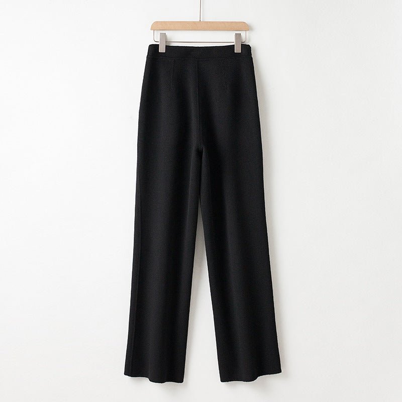ANDREA WOOL TROUSERS (Black XS) - | Zavonix