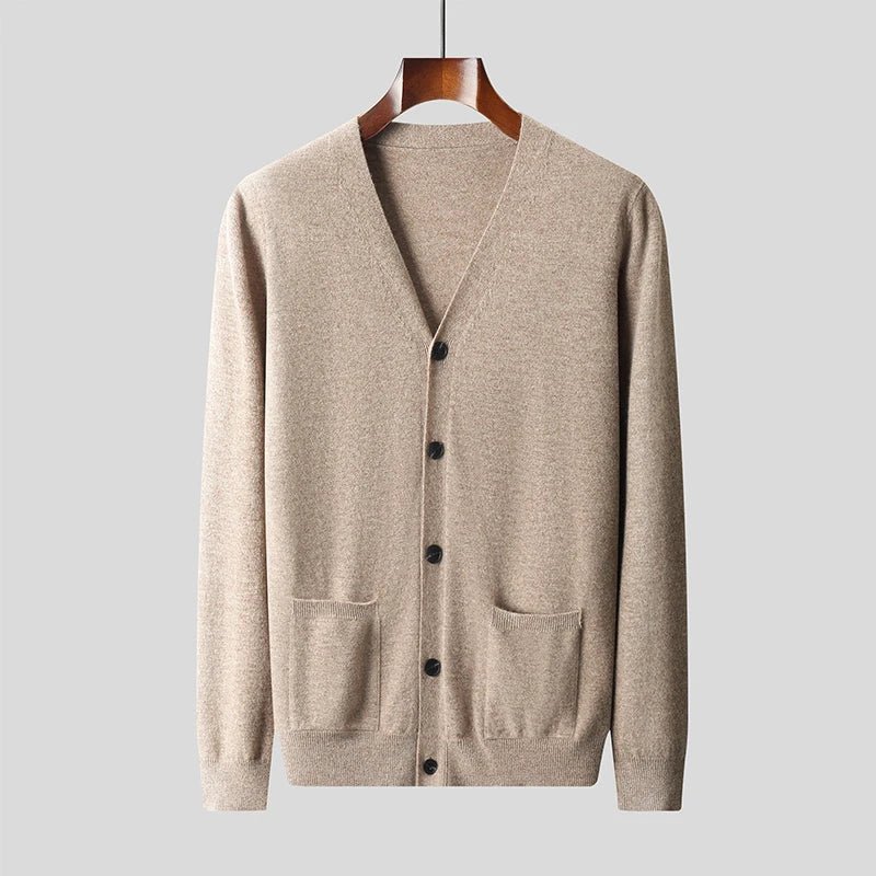 Avaelo — Soft Cashmere Merino Wool Cardigan for Warmth and Comfort (Navy Blue S) - | Zavonix