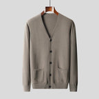 Avaelo — Soft Cashmere Merino Wool Cardigan for Warmth and Comfort (Navy Blue S) - | Zavonix