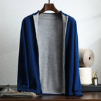 Avaniro — Soft Cashmere Merino Wool Jacket for Cozy Comfort (Blue - Gray XS) - | Zavonix