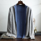 Avaniro — Soft Cashmere Merino Wool Jacket for Cozy Comfort (Blue - Gray XS) - | Zavonix
