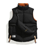 Avelin — Insulated Puffed Vest with Matching Crossbody Bag (White S) - | Zavonix