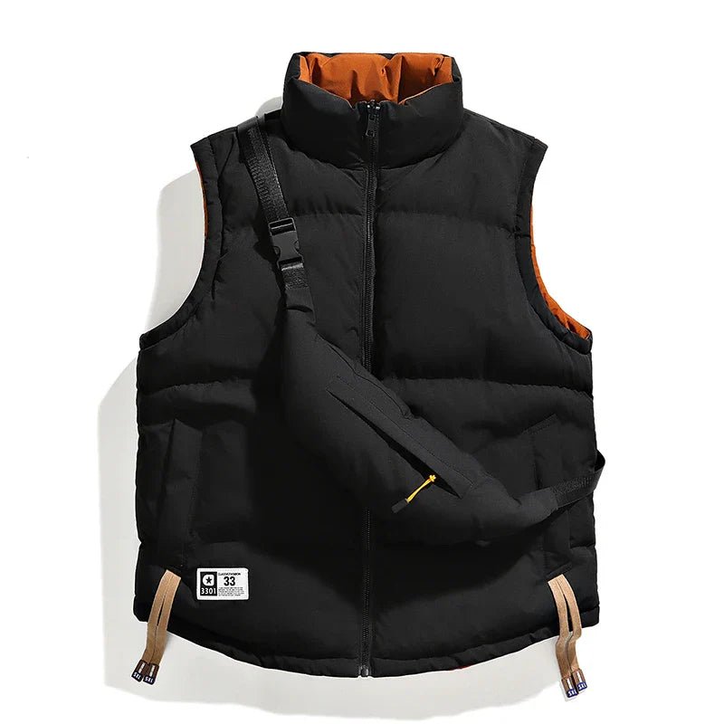 Avelin — Insulated Puffed Vest with Matching Crossbody Bag (White S) - | Zavonix