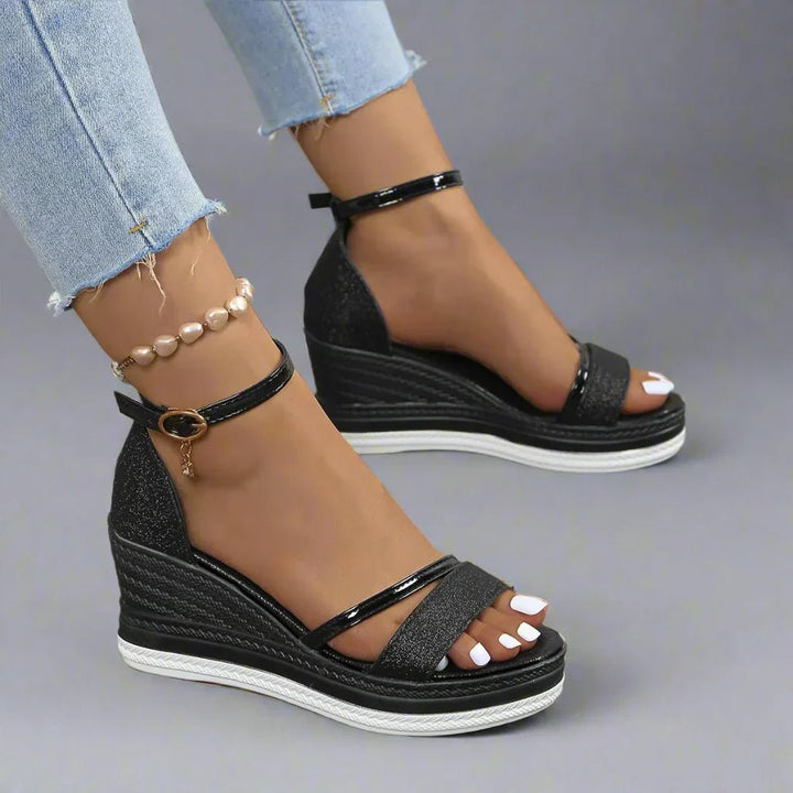 Aveline Glitter Platform Wedges product image 3