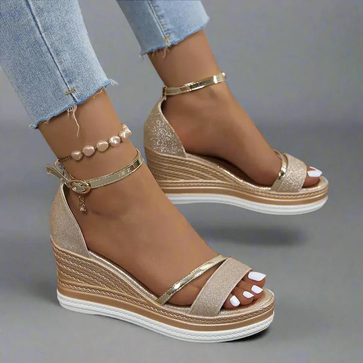 Aveline Glitter Platform Wedges product image 4