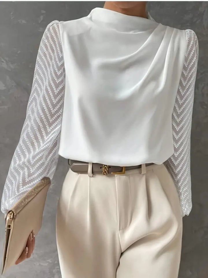 Aveline Ruched-Neck Blouse product image 1