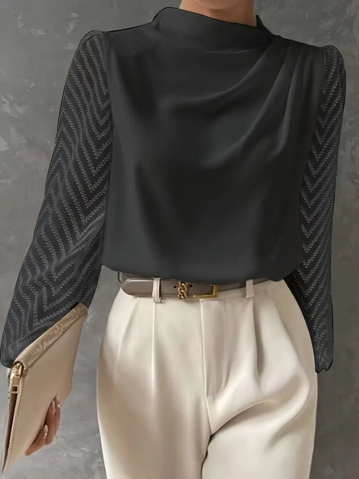 Aveline Ruched-Neck Blouse product image 3