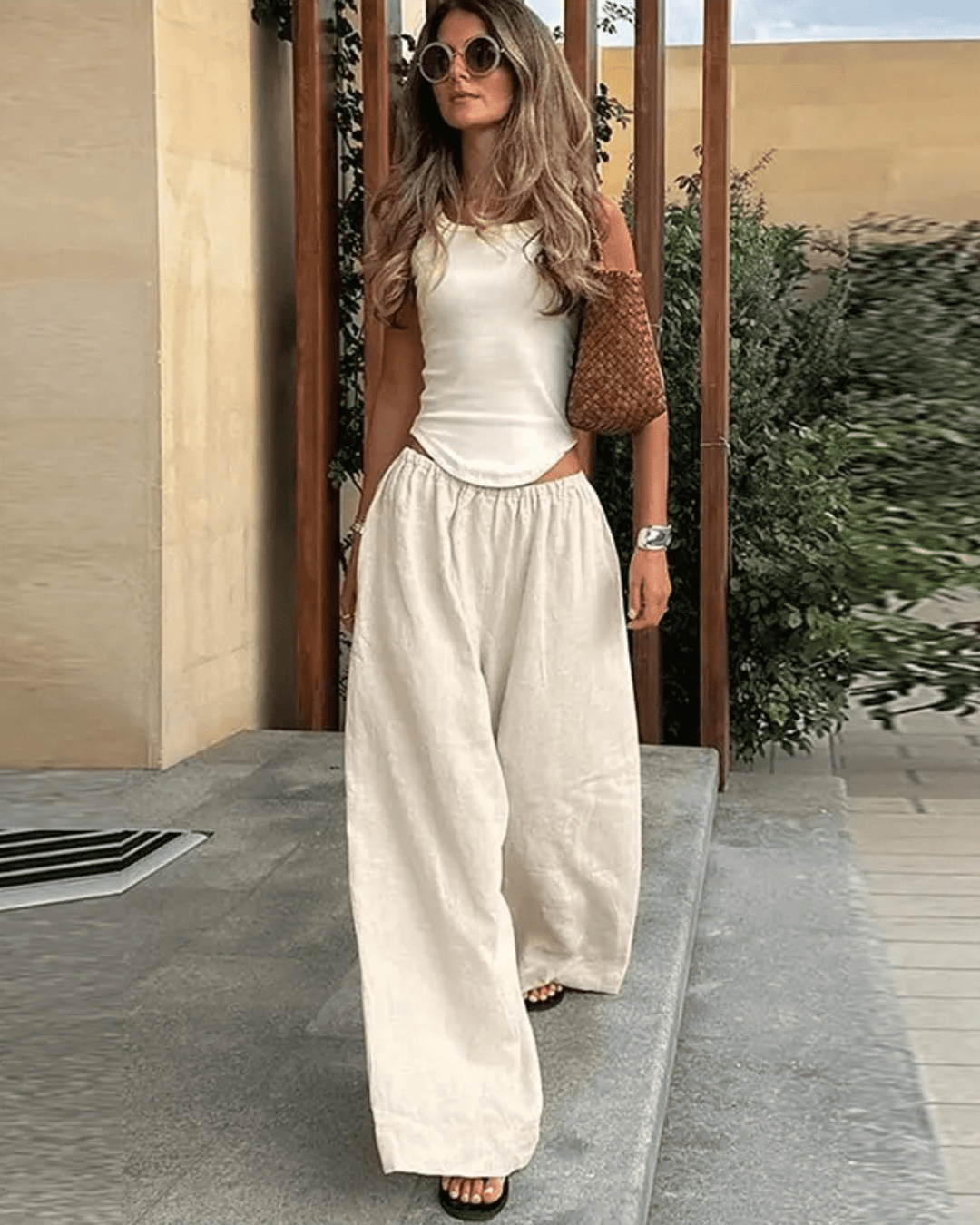 Avelisse Wide-Leg Elastic Trousers product image 2