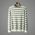 Avencea — Soft Wool Blend Stripe Sweater for Warmth and Comfort (Navy Blue S) - | Zavonix