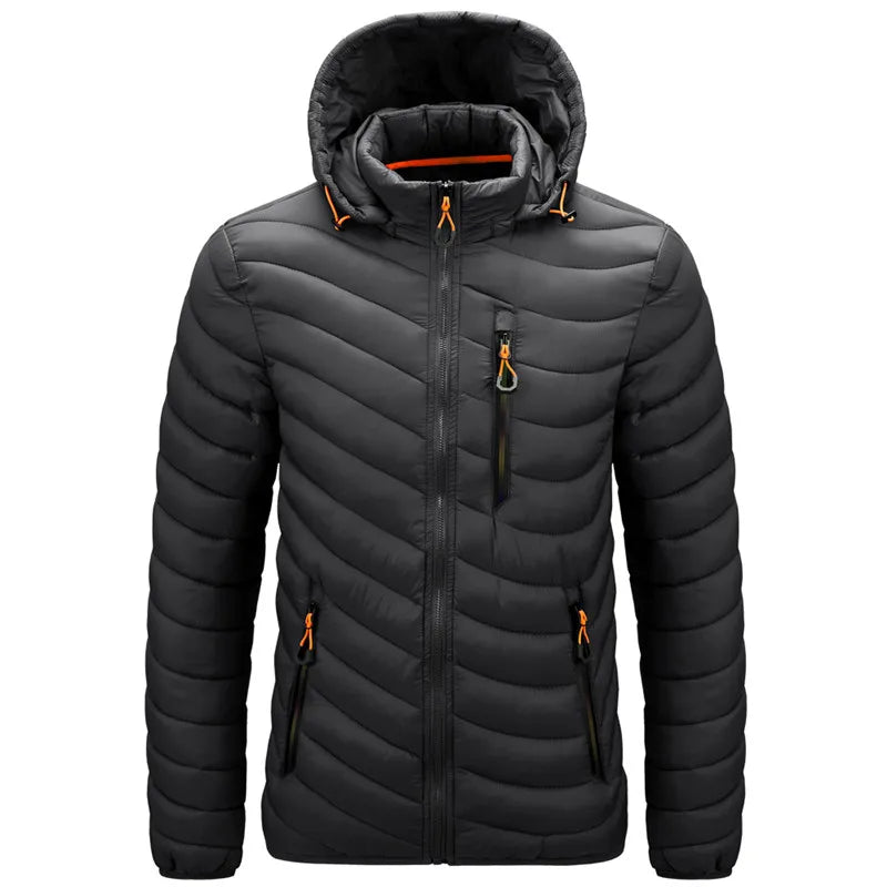 Avenlor WeatherShield Coat — Lightweight Insulated Water - Resistant Jacket (Black XS) - | Zavonix