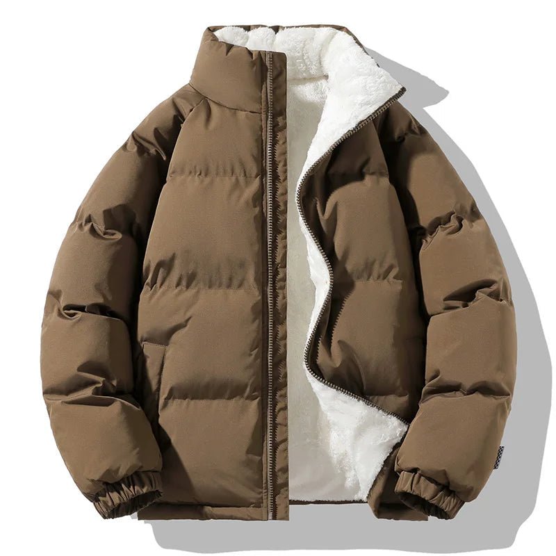 Aventur Men's Fleece Jacket | Quilted Warmth with Soft Fleece Lining (Brown S) - Fleece Jackets | Zavonix
