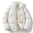Aventur Men's Fleece Jacket | Quilted Warmth with Soft Fleece Lining (White S) - Fleece Jackets | Zavonix