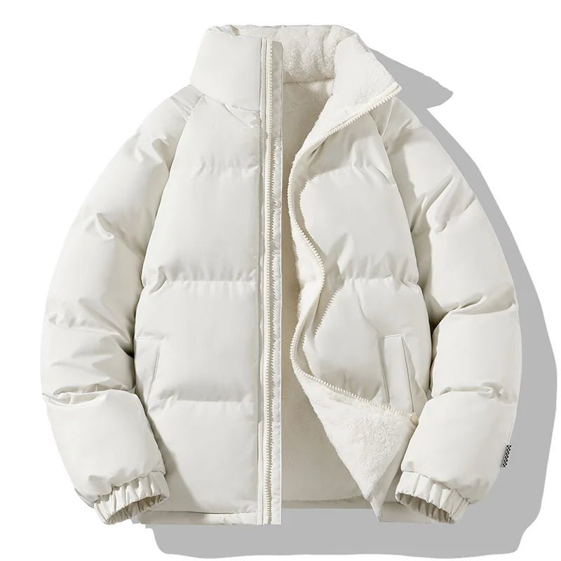 Aventur Men's Fleece Jacket | Quilted Warmth with Soft Fleece Lining (White S) - Fleece Jackets | Zavonix