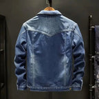 "Alaska" Denim Jacket with Fleece Lining (Dark Blue XS) - Jacket | Zavonix