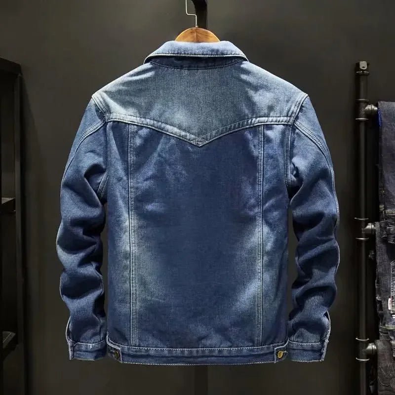 "Alaska" Denim Jacket with Fleece Lining (Dark Blue XS) - Jacket | Zavonix
