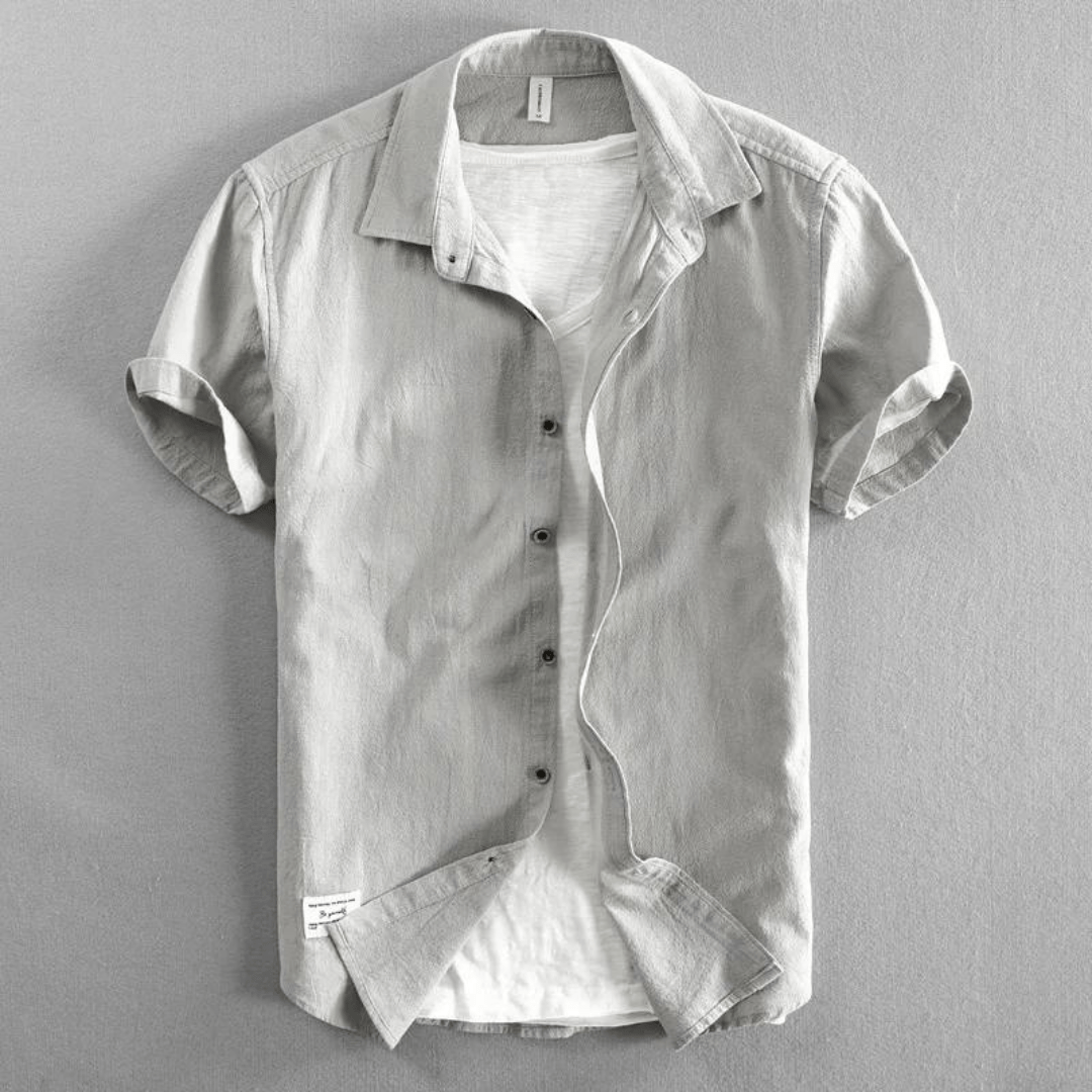 Alfredo Linen Shirt (Blue S) - | Zavonix