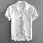 Alfredo Linen Shirt (White S) - | Zavonix