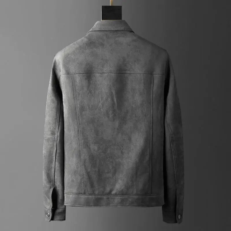 Antonio Suede Coat (Grey S) - | Zavonix