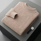 Avielon — Cashmere Merino Wool Sweater with Cozy Mock Neck (Camel S) - | Zavonix