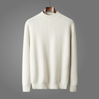 Avielon — Cashmere Merino Wool Sweater with Cozy Mock Neck (Black S) - | Zavonix