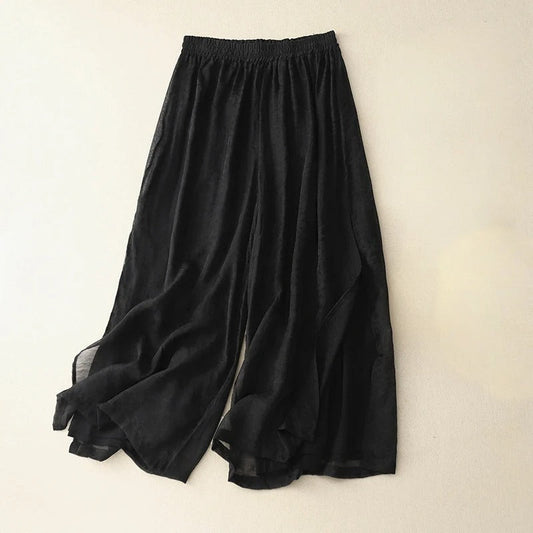 Elara Linen Pants — Minimalist Relaxed Fit for Timeless Comfort