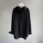 Silk-Infused Soft Blouse with Flowing Silhouette and Delicate Sheen