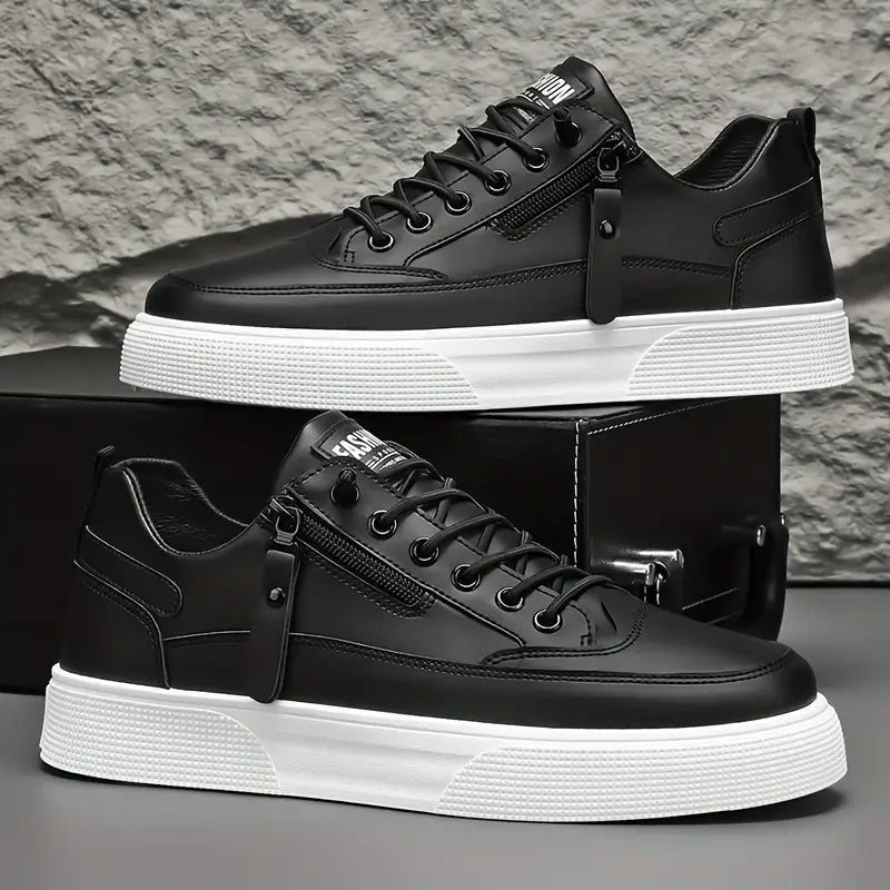 Balmonte Leather Sneakers (Black US 7 / EU 39) - | Zavonix