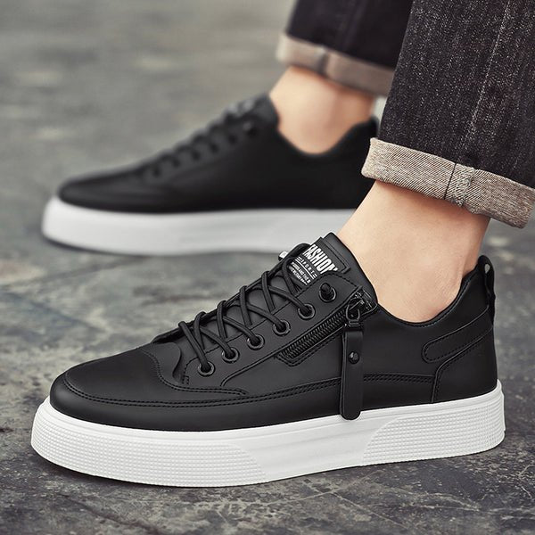 Balmonte Leather Sneakers (Black US 7 / EU 39) - | Zavonix
