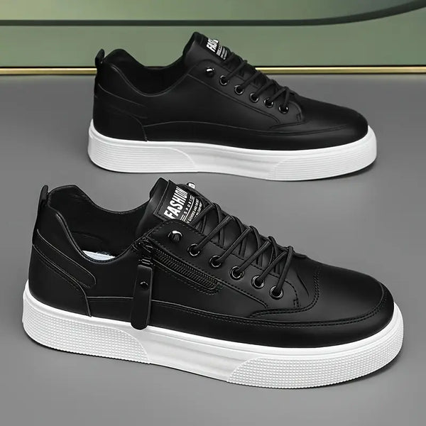 Balmonte Leather Sneakers (Black US 7 / EU 39) - | Zavonix