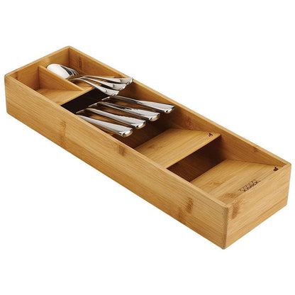Bamboo Cutlery Organizer – Space-Saving Kitchen Drawer Solution 1