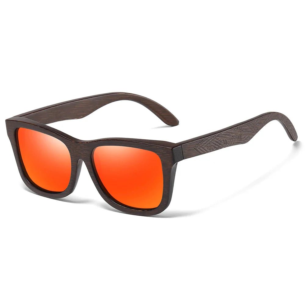 Bamboo Polarized Sunglasses (Red ) - Sunglasses | Zavonix