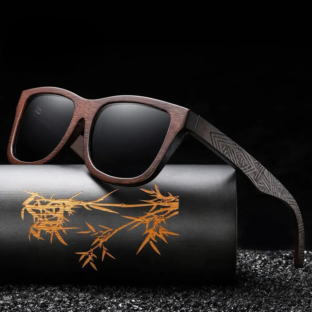 Bamboo Polarized Sunglasses (Red ) - Sunglasses | Zavonix