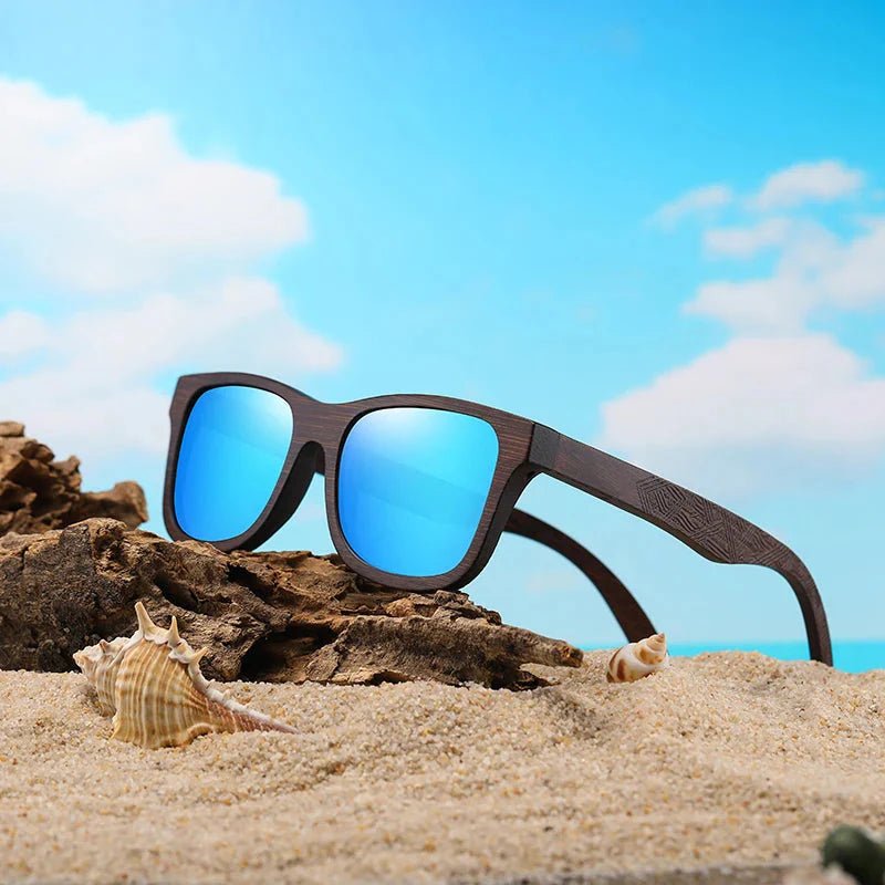 Bamboo Polarized Sunglasses (Red ) - Sunglasses | Zavonix