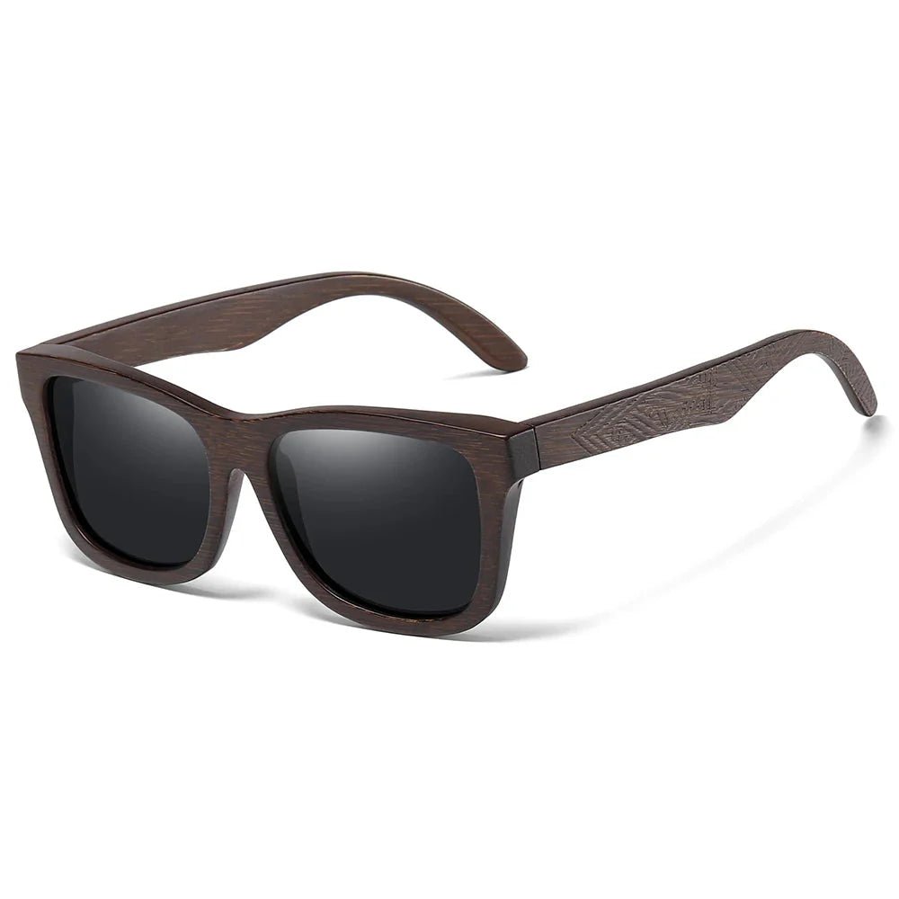 Bamboo Polarized Sunglasses (Black ) - Sunglasses | Zavonix