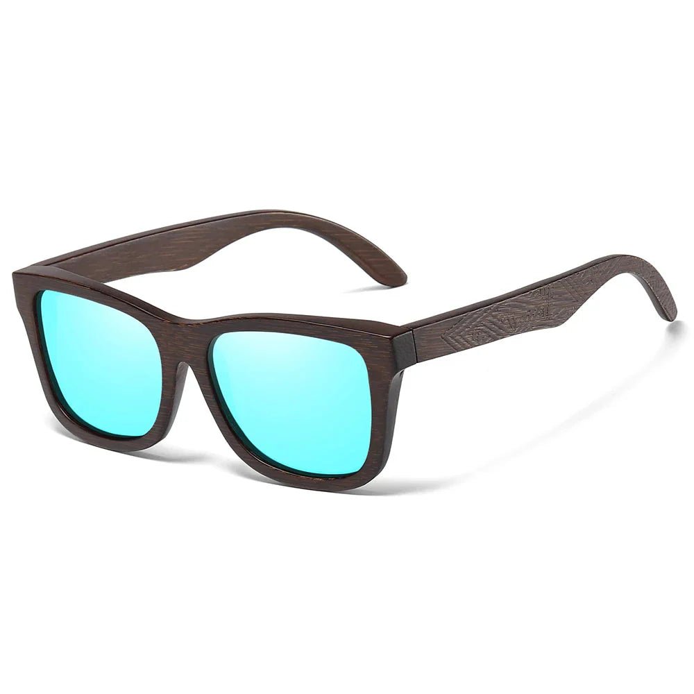 Bamboo Polarized Sunglasses (Blue ) - Sunglasses | Zavonix