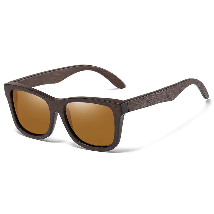 Bamboo Polarized Sunglasses (Brown ) - Sunglasses | Zavonix