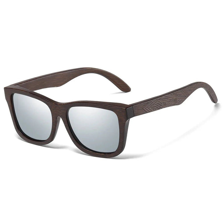 Bamboo Polarized Sunglasses (Silver ) - Sunglasses | Zavonix