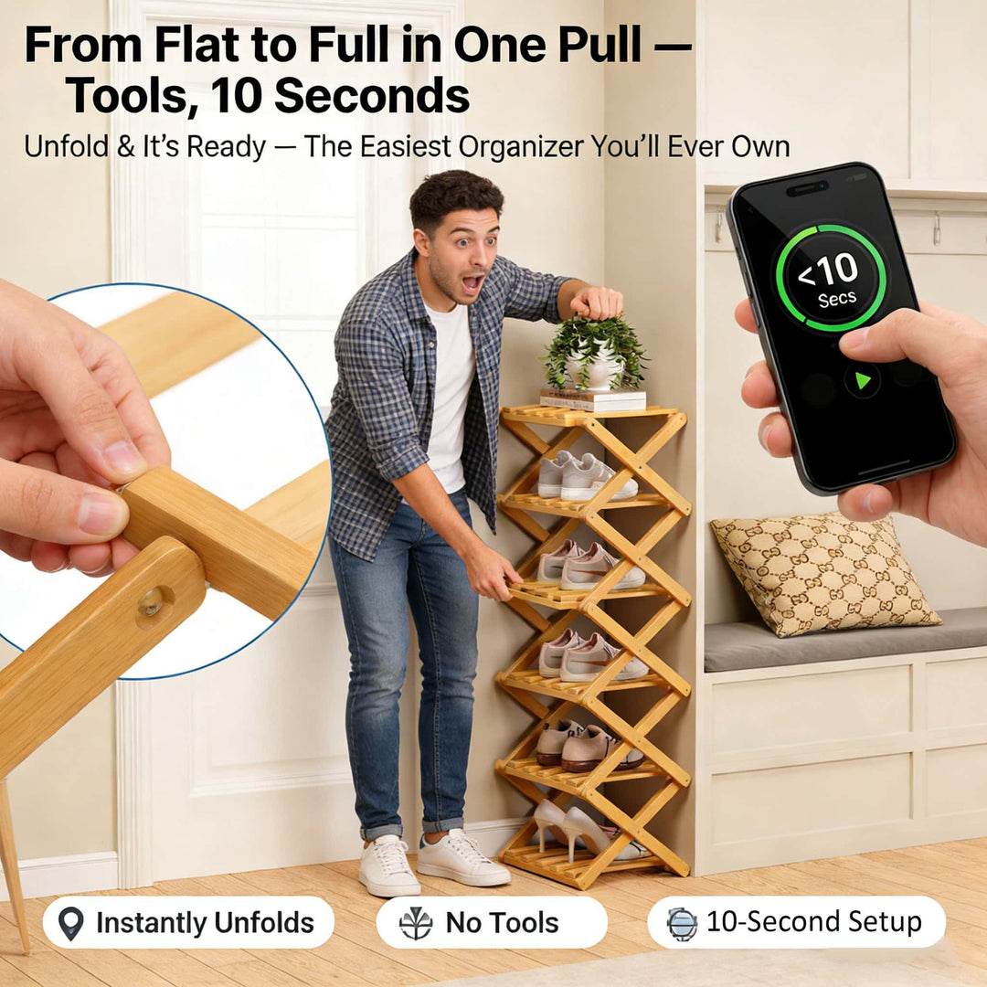 Bamboo Vertical Organizer 9 Tier Product Image 02