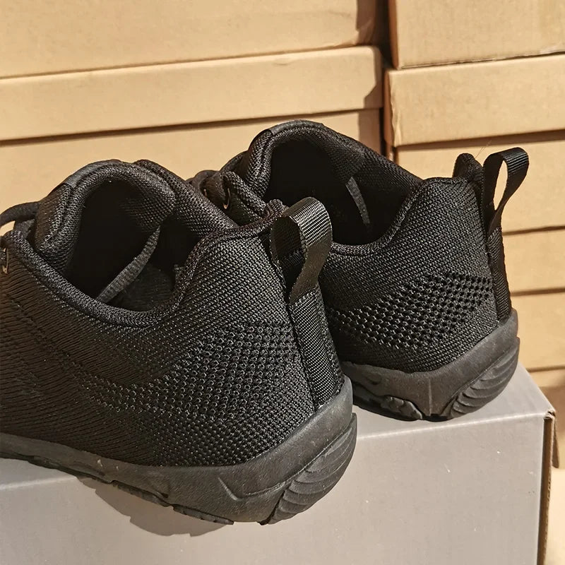 Men's Breathable Mesh Casual Shoes — Lightweight Comfort for Summer (black 45) - | Zavonix